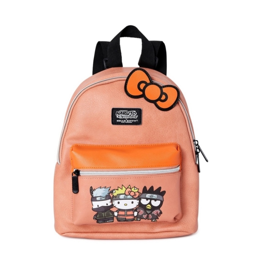 Sanrio Hello Kitty × Naruto Shippuden Woman's Mini Backpack Orange